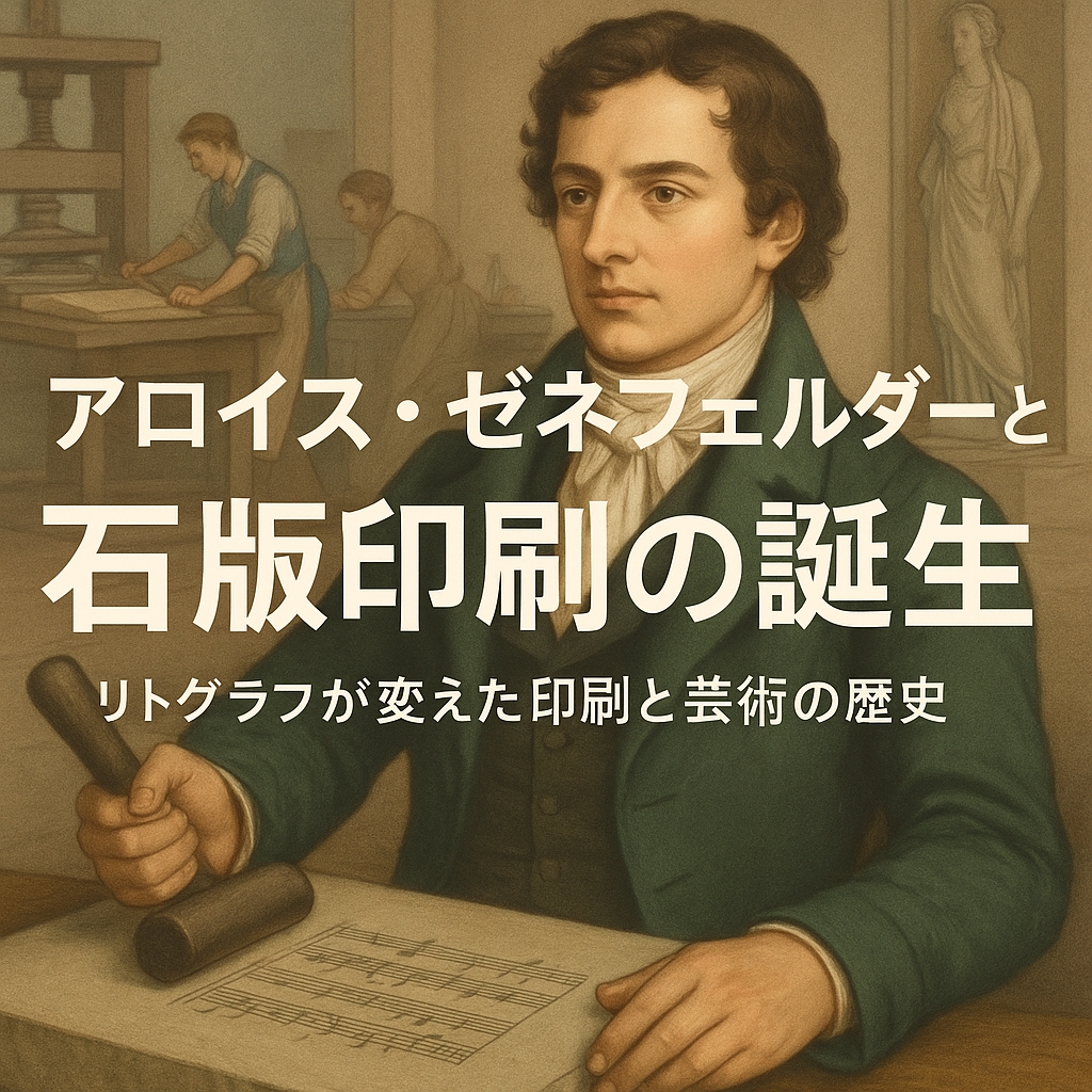 リトグラフ（石版印刷）とは？その歴史と仕組みをアロイス・ゼネ