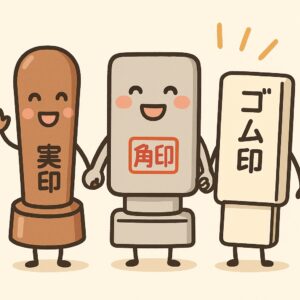 印鑑三本柱