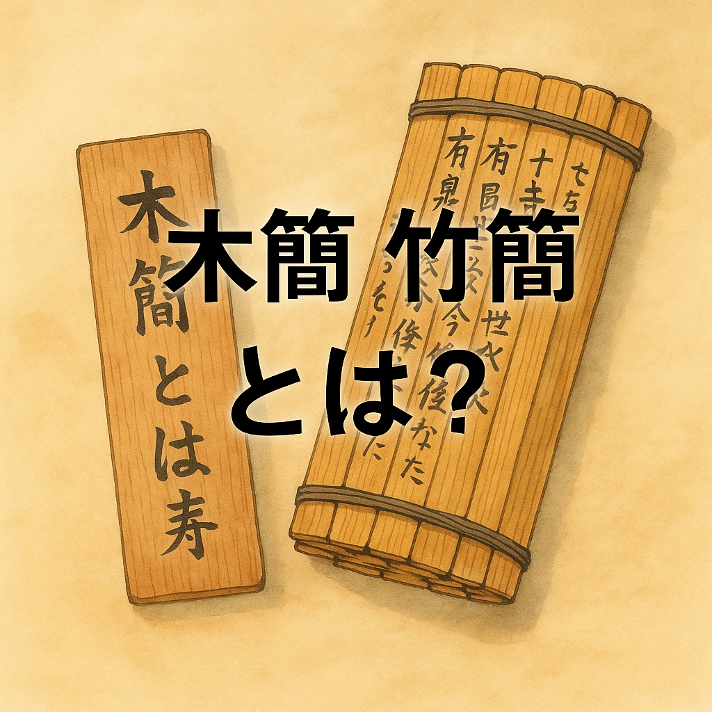 木簡・竹簡とは？意味・違い・歴史・作り方・現代での活用まで完全解説