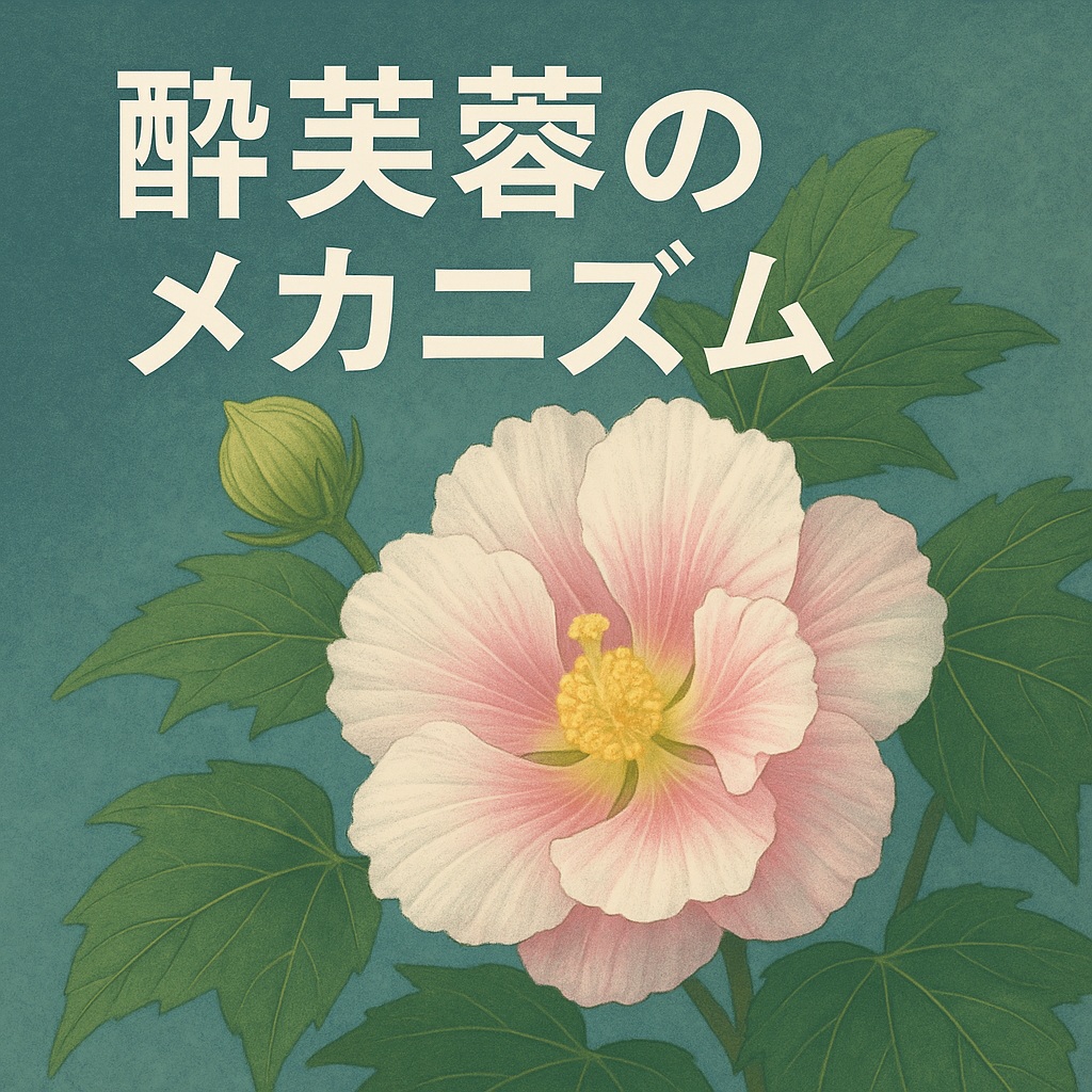 酔芙蓉はなぜ一日で色が変わるのか？科学的理由を徹底解説｜朝は白